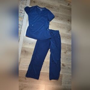 Women's Navy Scrub Set